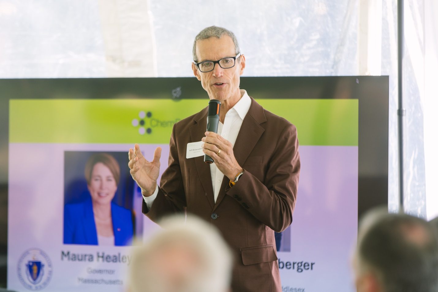 Massachusetts State Senator William N. Brownsberger speaking at ChemPartner Discovery Day 2026